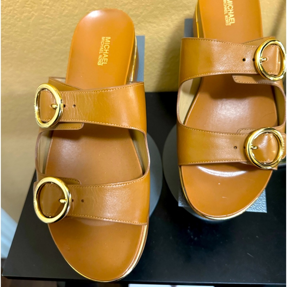 Michael Kors Estelle Sandals in Acorn